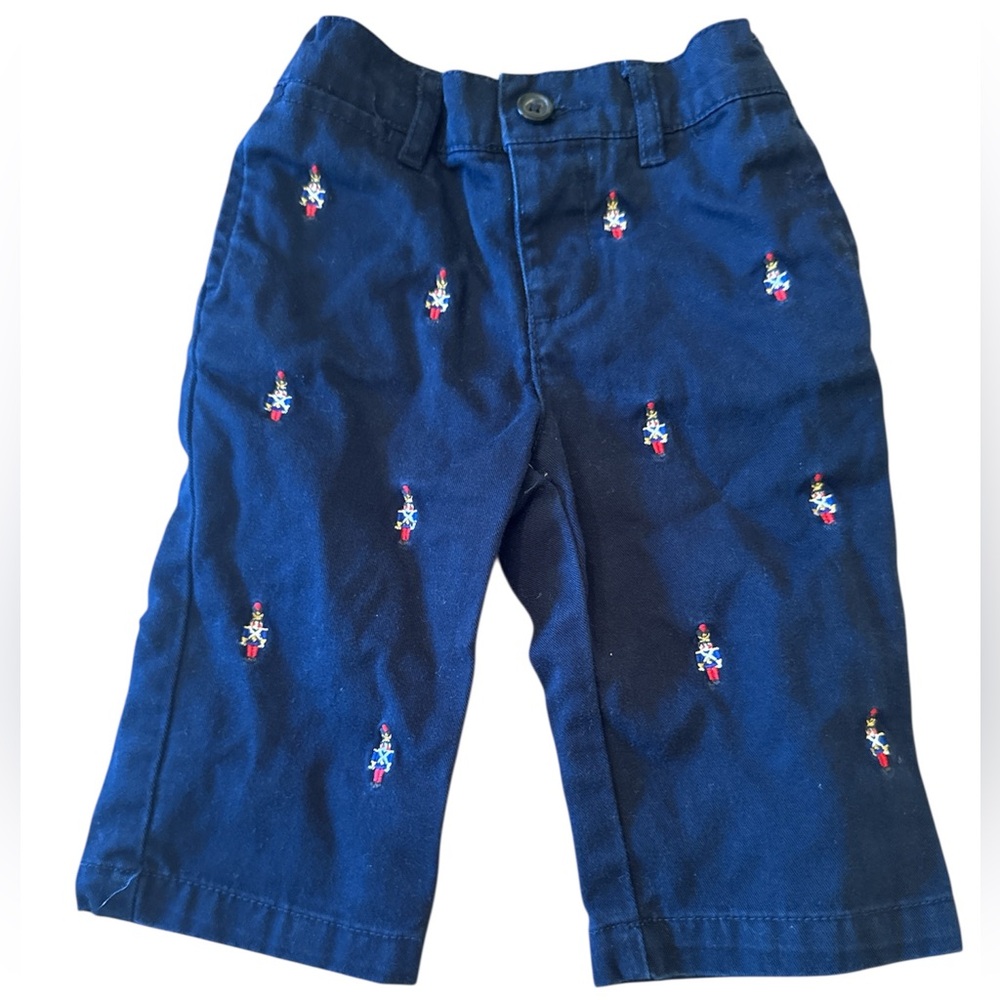 🎄Ralph Lauren Kids Blue Nutracker Embroidered Trousers, Holiday and Christmas